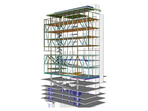 Kompleks apartamentów stalowych przemysłowych