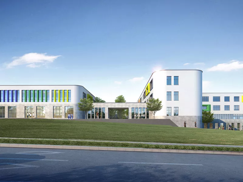 Prefabrykowana stalowa konstrukcja szkolna