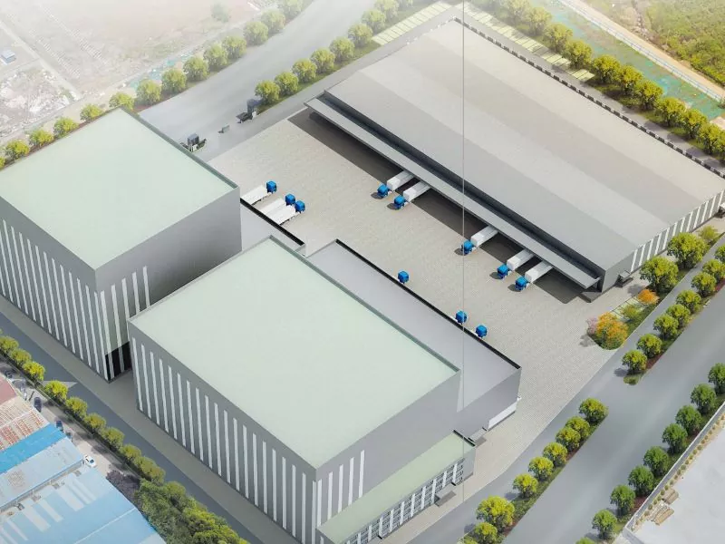 Stalowa konstrukcja magazynowa ramy