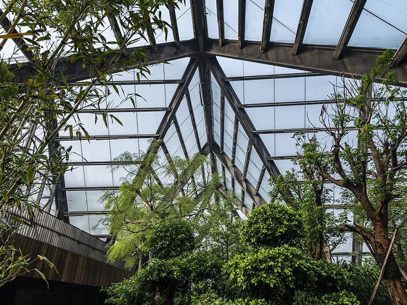 Stalowa konstrukcja botaniczna